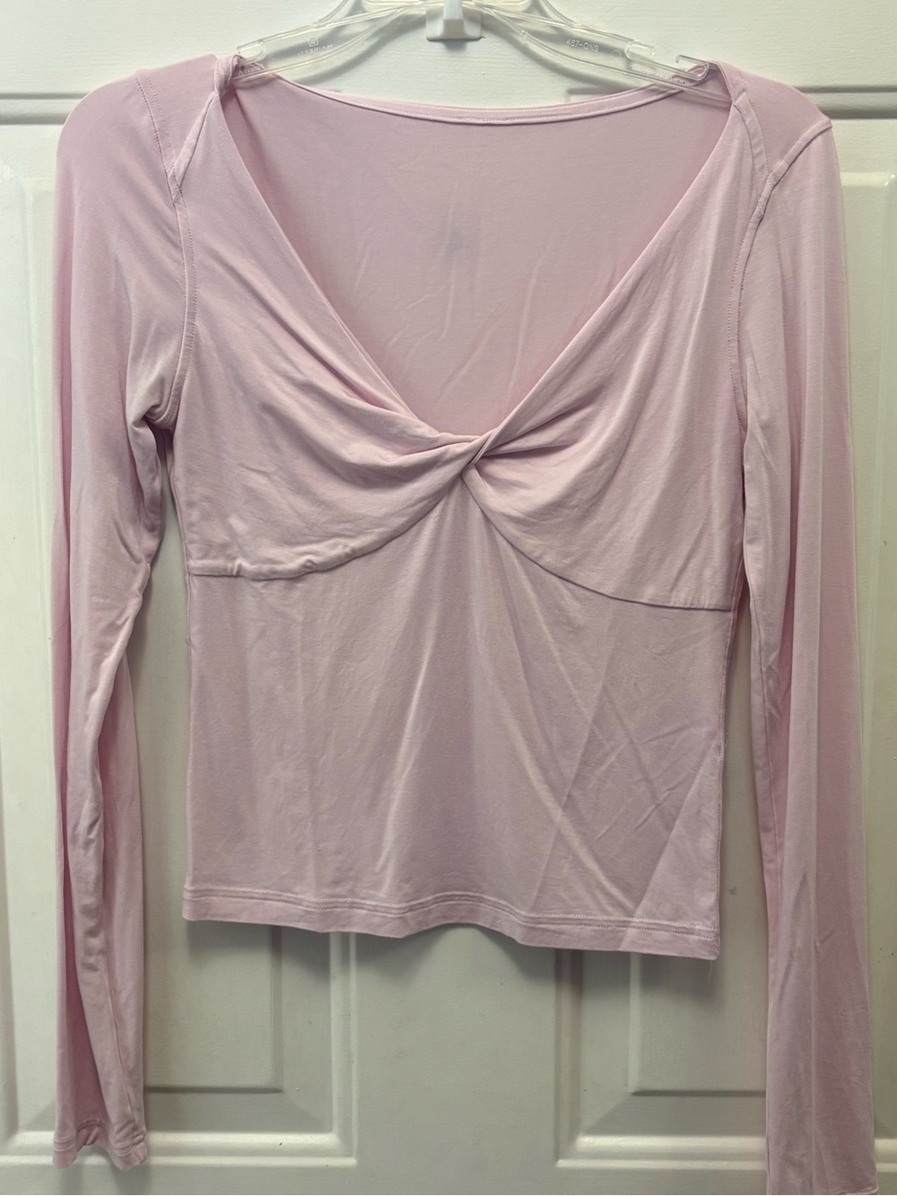 lululemon athletica Light Pink Twist-Front Long Sleeve Top